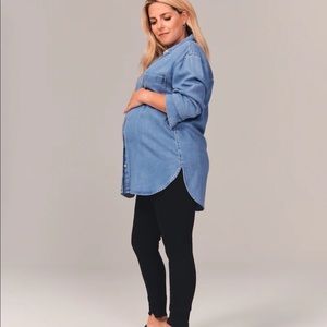 A&F Maternity Super Skinny Ankle Jean